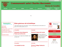 Tablet Screenshot of communautesaintcharles.org